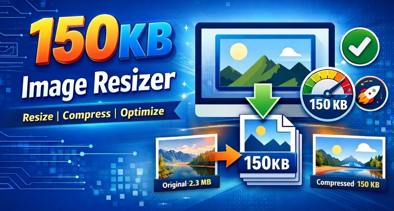 150KB Image Resizer tool – resize image to 150KB online free
