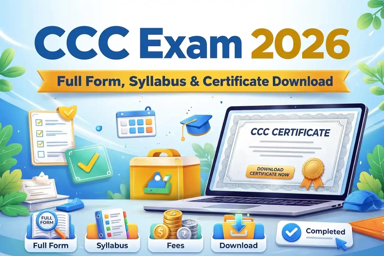CCC Exam 2026 Guide Banner - Full Form, Syllabus & Certificate Download
