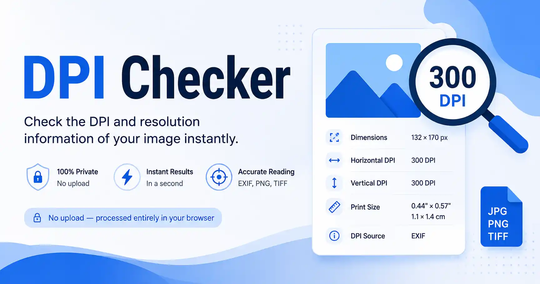 Image DPI Checker Tool – Check DPI of JPG, PNG, and TIFF images online