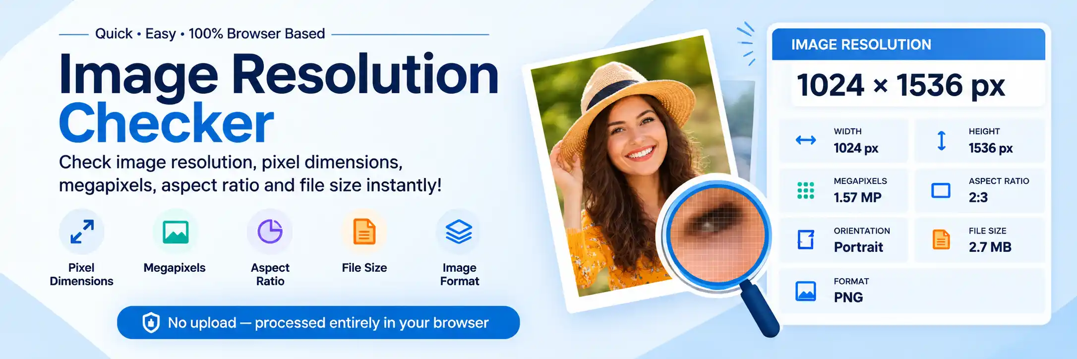 Image Resolution Checker – Check image size, pixels and resolution online